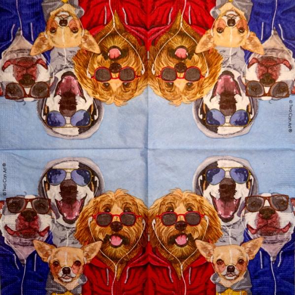 HUN-782 Dogs - 3-ply - ppd - Two Can Art - CS